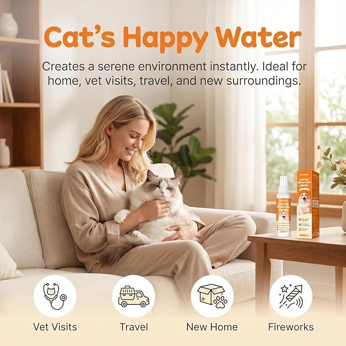 Catnip Spray with Silvervine,100% Natural Dual-Plant Formula,Loved by 9 Out of 10 Cats, Renews Old Toys & Encourages Positive Scratching, Indoor & Outdoor Use – 2 oz