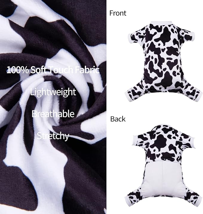 CuteBone Dog Pajamas Costumes Fleece Pet Clothes Puppy Onesie Winter Holiday Cute Cat Jammies Keep Your Pet Warm in the Cold Weather P222M