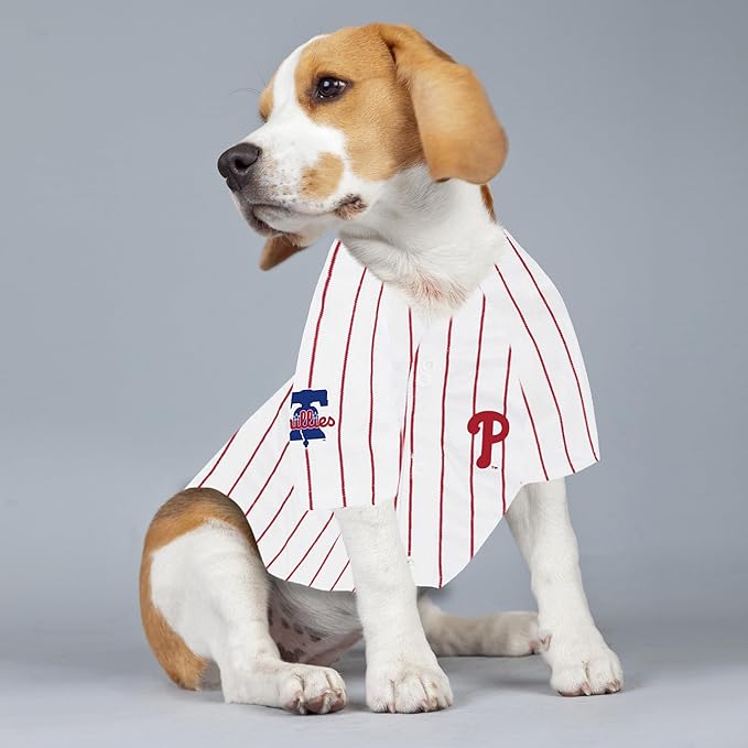 Pets First MLBPA Kyle Schwarber Player Jersey #12 Pet Jersey - MLB Philadelphia Phillies Mesh Players, Size X-Large