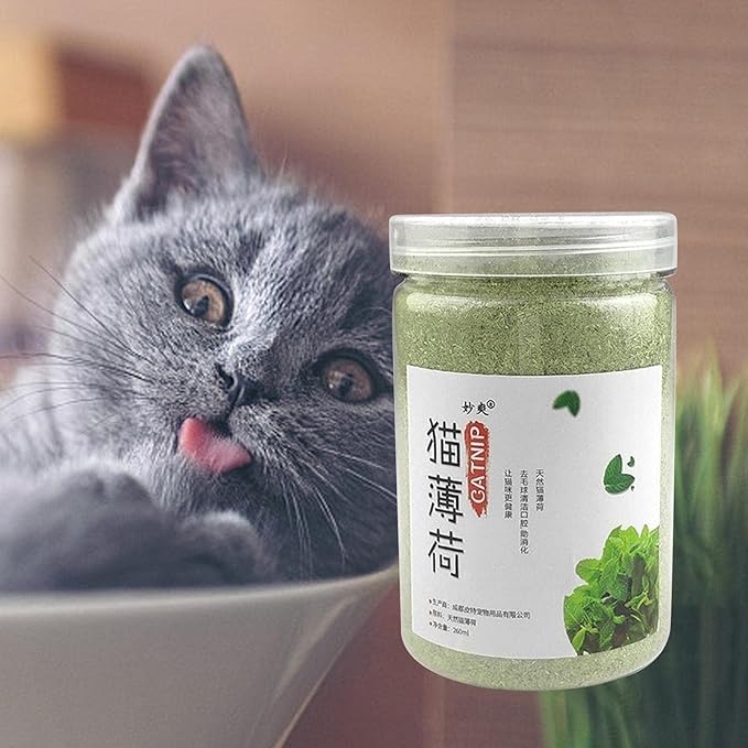 2X Catnip Powder for Cats, Catnip Catnip Dried Leaves Premium Quality Catnip Treats for Cat Toys Happy Kitten Scratcher Post Cat Bed