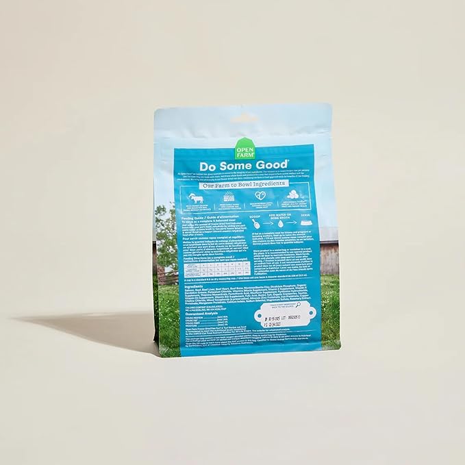 Open Farm, Freeze Dried Raw Cat Food, Complete Meal Morsels or Cat Treats with 92% Meat, Organs & Bone, Surf & Turf Recipe, 9oz Bag
