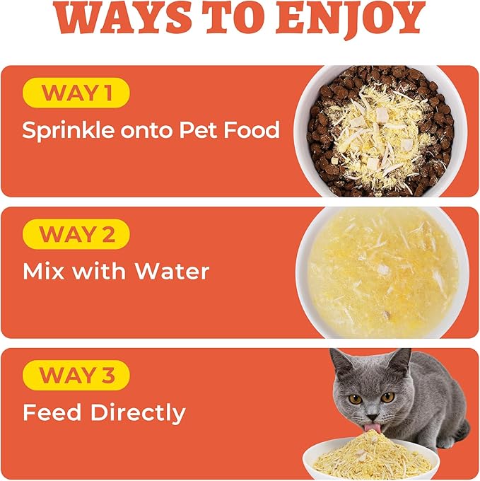 Wellix 7.05 oz Dog & Cat Food Topper - Pumpkin & Sweet Potato Flavor Freeze Dried Chicken Formula Low Calorie - Support Constipation Relief & Gut Health, Boost Immune System
