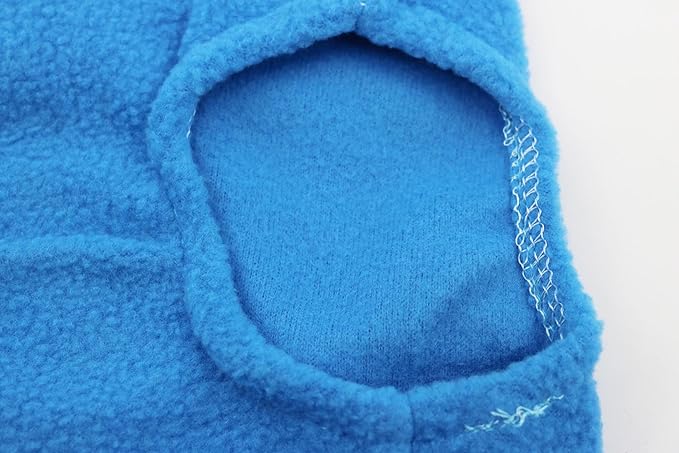 Cat Sweater Fleece Vest Lightweight Cat Clothes for Small Cats Only, Large, Blue