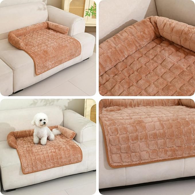 Pet Couch Cover, Non-Slip Design, Small/Large, Removable Couch Protector, Pet Bed Mats, Furniture-Friendly Accessory, for Cat Puppy Indoor Home Living Room Car Camping Travel