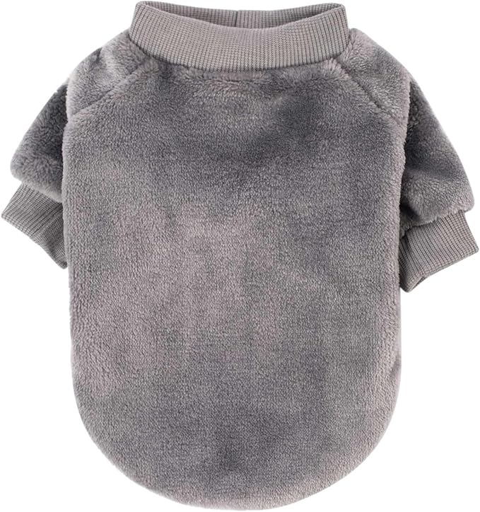 Dog Sweater | 3-Pack Clothes Jackets for XXS XS Dog Breed (Male & Girl), Soft Winter Coats Sweaters for Dogs and Cats, Pet Apparel Outfits (Grey,Blue,Navy, XX-Small)