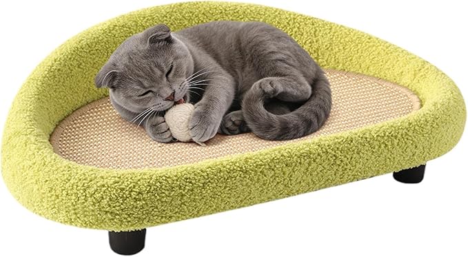 Cat Lounger Scratcher - Sisal Large Lounge Nest | Scratching Pad,for Home Living Room Apartment Dorm Patio Balcony Porch Corner