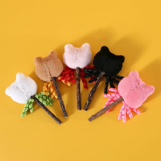 Silvervine Chew Sticks for Indoor Cats, Catnip Toys for Indoor Cats, Kitten Chew Toys Teething Cat nip Toys for Indoor Cats Teething Toys for Kittens(Black)