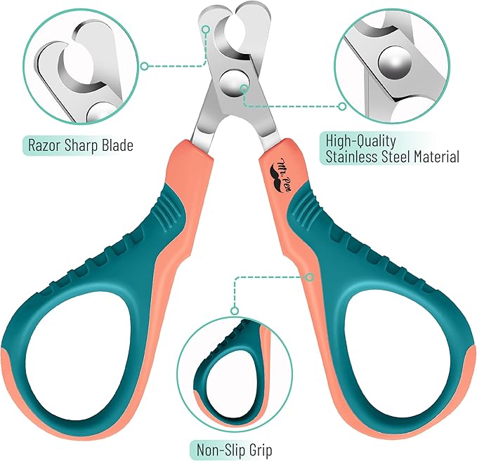 Mr. Pen- Cat Nail Clipper, Stainless Steel, Professional Sharp Cat Claw Trimmer for Small and Medium Cats, Pet Nail Clipper with Sturdy Non Slip Handle