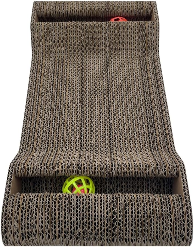 Cat Scratcher Cardboard | Reversible Corrugated Scratch Pad | Eco-Friendly | Durable | for Indoor Cats | Includes Catnip