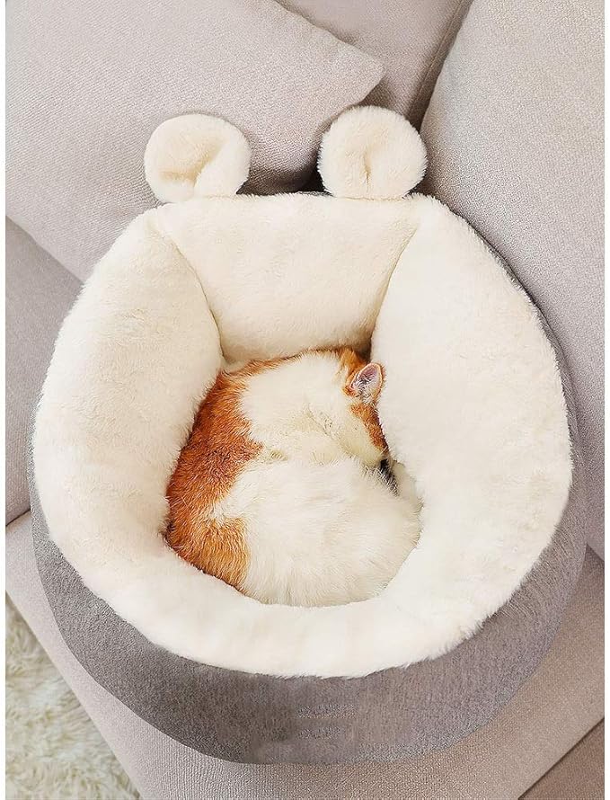 Creative Cute Ear Dog Kennel Cat Litter Small Dogs Warm in Winter Deep Sleep Mattress 42CM 42CM 30CM
