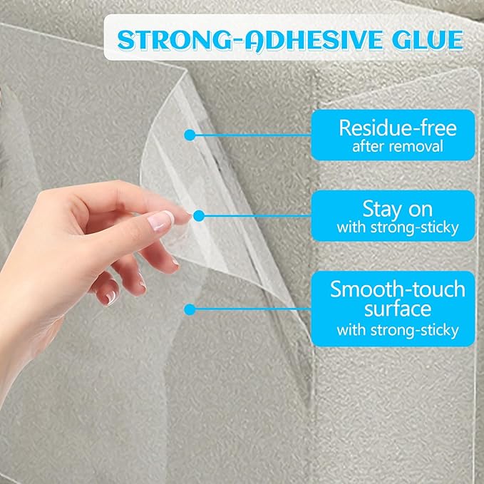 Anti Cat Scratch Furniture Protector, Couch Corner Protectors for Cats, Furniture Protectors from Cats Scratching, Walls, Doors with 50 Twist Pins(15.7" x 197")