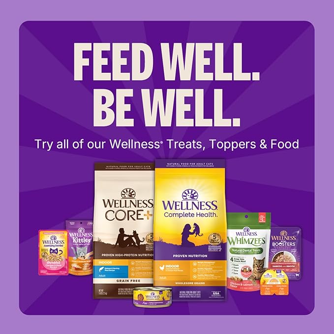 Wellness Kittles Crunchy Cat Treats, All Lifestages, Kitten to Senior, Natural, Grain Free, Tuna and Cranberry Flavor, 2 oz Bag