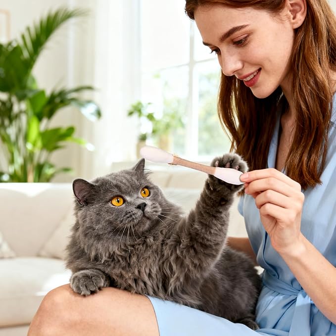 6 Pk Cotton Swabs Cat Toys with Catnip - Interactive Kitty Kicker Sticks for Indoor Cats - Durable Teething Chew Toy for Exercise and Boredom Relief for Cat Lovers