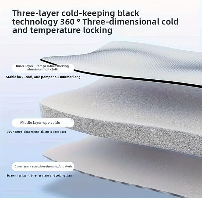 Cooling Cat House,Outdoor Cat House for Summer | Foldable Weatherproof Furniture Cave Dog Bed for Patio Backyard Outside Balcony Garden Summer Indoor Home