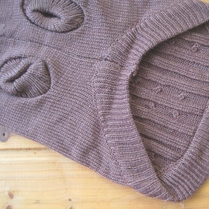Tangpan Turtleneck Classic Straw-Rope Pro Pet Dog Sweater Apparel (Brown,S)