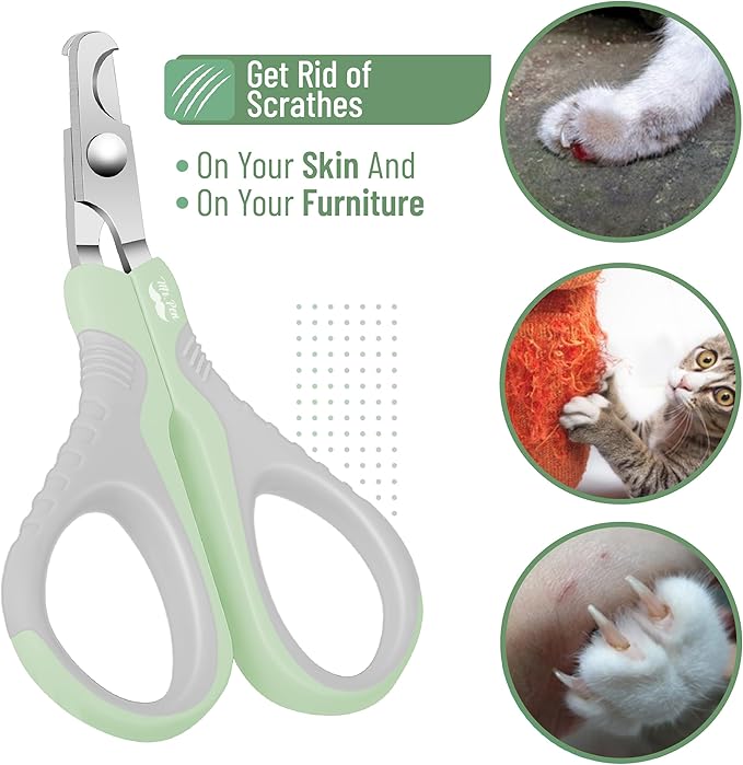 Mr. Pen- Cat Nail Clipper, Stainless Steel, Professional Sharp Cat Claw Trimmer for Small and Medium Cats, Pet Nail Clipper with Sturdy Non Slip Handle