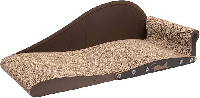 Cat Scratcher Bed - Corrugated Cardboard Pad, Durable Furniture Protector, Comfortable Pet Rest | Indoor Home Living Room Bedroom for Indoor Home Living Room Bedroom
