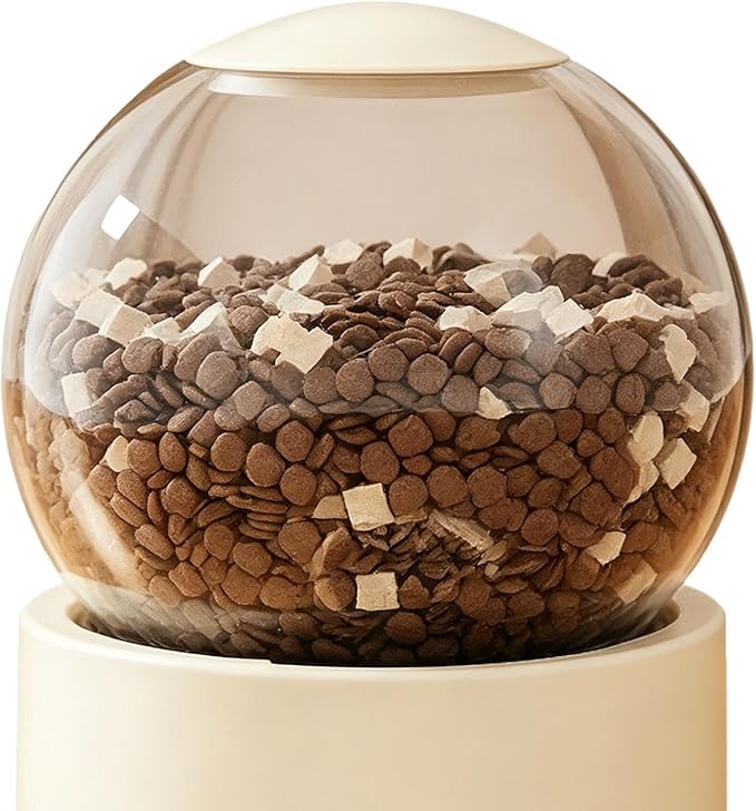 Automatic Pet Feeder - 26x16x14cm Dog Auto Feeding Bowl | Pet Food and Water Device | Large Capacity Puppy Water Dispenser | for Home Vacation Indoor Living Room Travel Weekend Trip Backyard
