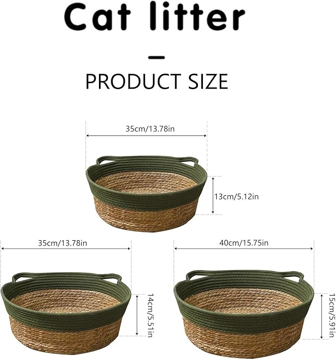 Straw House for Cats Dog Interaction Sleep Rest Nest Bed Hideouts Basket Bed Rest Furniture Nest