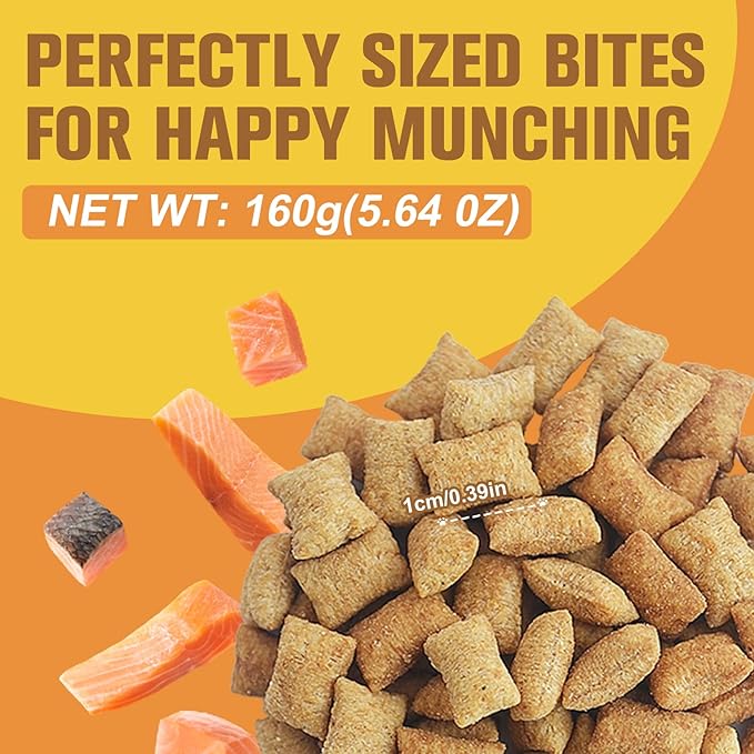 Healthy Catnip Treats - Natural Crunchy & Soft Cat Treats Healthy, Cat Breath Freshener, Dental Care & Digestive Support, Perfect Cat Gifts for Indoor Cats & Kittens, 5.64oz