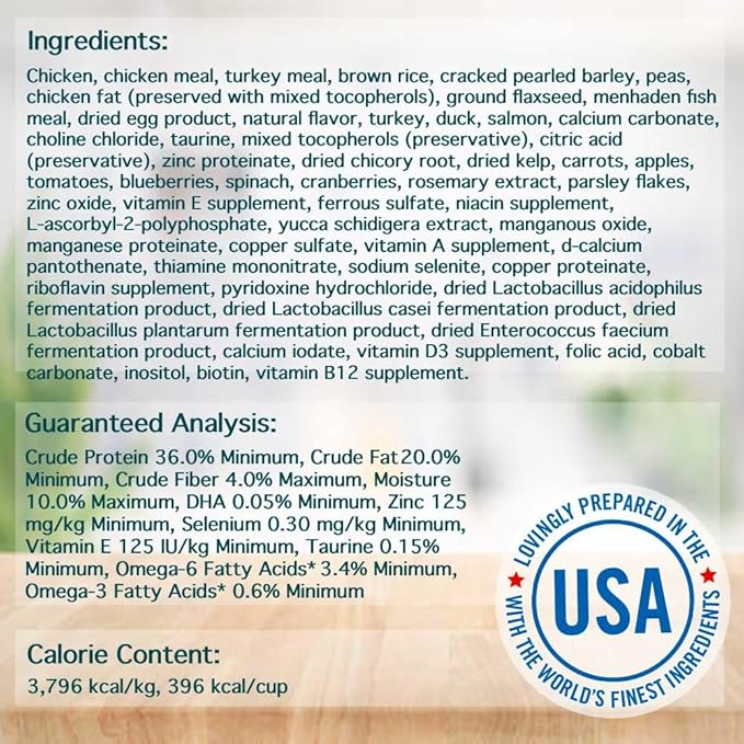 Chicken Soup for The Soul All Natural Premium Dry Kitten Food, Real Meat First Ingredient, No by-Products, Supports Brain & Vision Development, Chicken, Brown Rice & Pea, 12lb