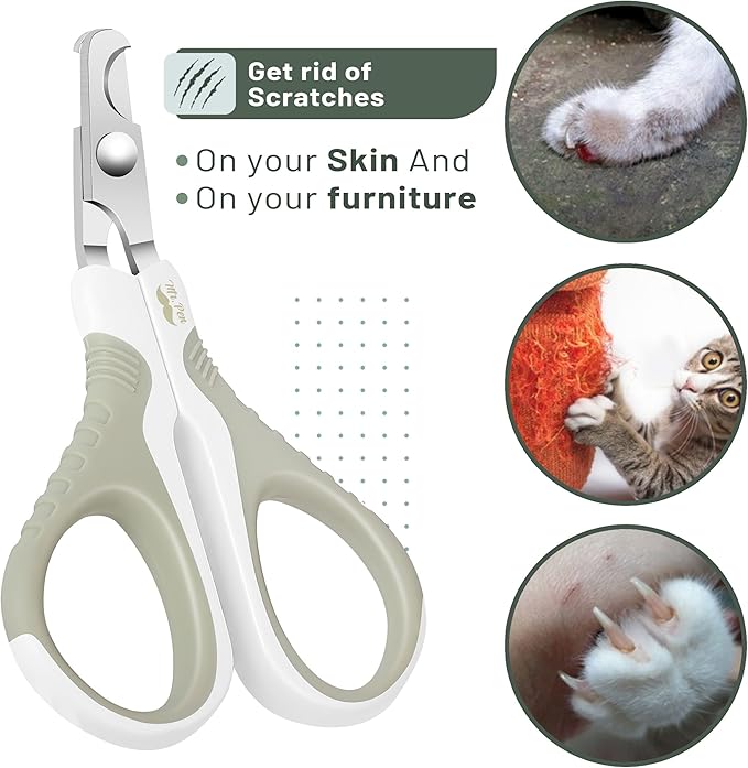 Mr. Pen- Cat Nail Clipper, Stainless Steel, Professional Sharp Cat Claw Trimmer for Small and Medium Cats, Pet Nail Clipper with Sturdy Non Slip Handle