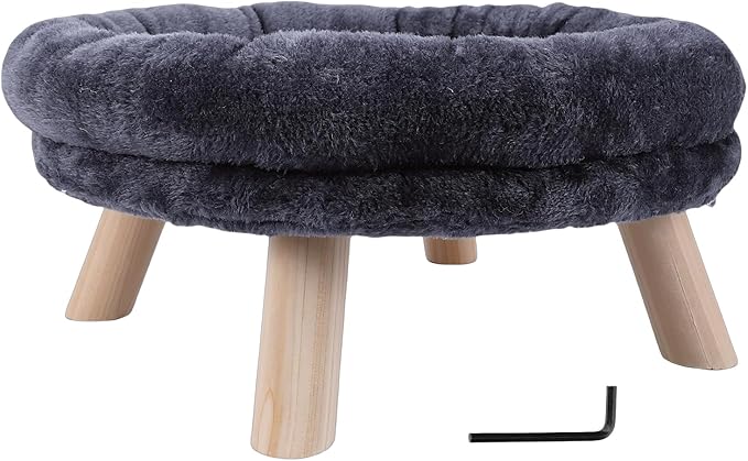 AYNEFY Elevated Cat Bed, Cat Beds Furniture Detachable Pet Sofa with Humidity Wicking Breathable Fabric, for Home Indoor Use Elevated Bed, 4 Seasons Universal Multifunctional