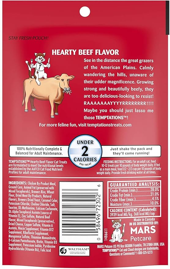 Temptations Cat Treats Temptations Huge Variety Pack, All 9 Flavors: Chicken, Medley, Turkey, Tuna, Catnip Fever, Beef, Surfer, Cookout 1 Pet Paws Notepad (9 Bags Total, 3 Ounces Each), 10 Piece Set