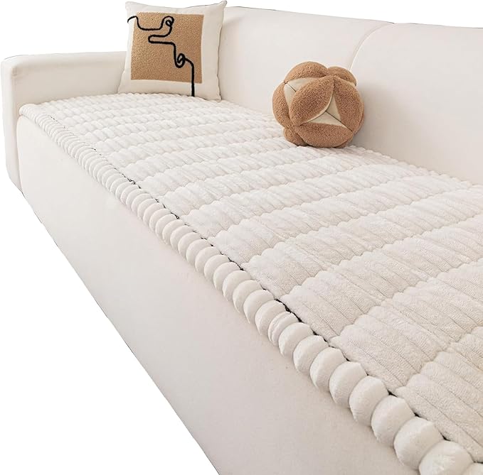 Thickened Sofa Cushion, Anti-Slip Couch Cover Cat Mat Pet Pad Blanket for Furniture Protector Customizable Sofa Slipcover,H,90x70cm(35x28inch)
