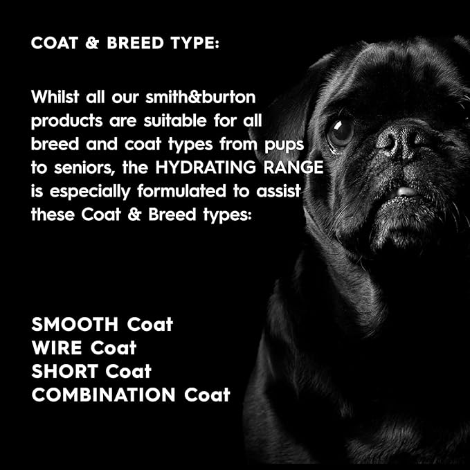 smith&burton Hydrating Luxe Set, Premium Natural Dog Shampoo, Conditioner, Cologne & Detangler Spray, Hydrate, Invigorate, Replenish Coats, Gentle & Moisturising Grooming for Dogs & Cats, 16.9 oz