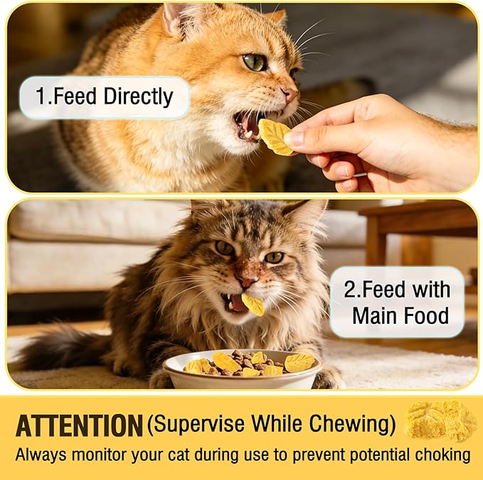 50g Pumpkin Cat Treats, Chicken Cat Treats for Digestive Support and Teeth Cleaning, Edible Kitten Snack