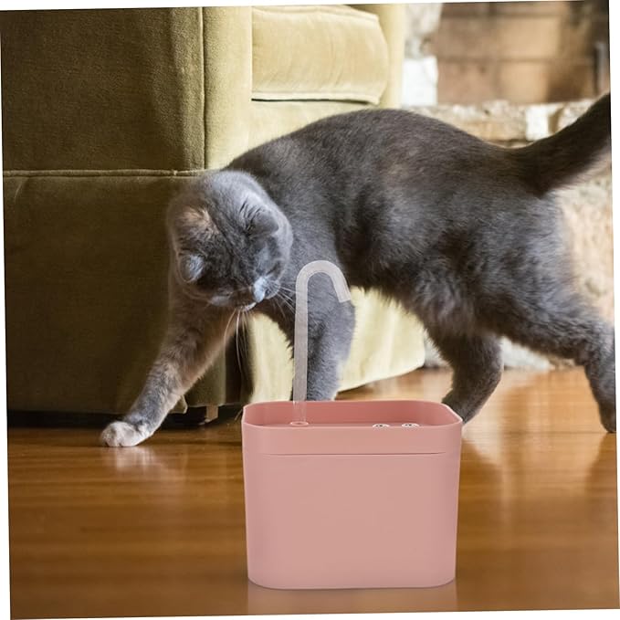 BESPORTBLE Cat Dog Automatic Waterer Electric Pet Fountain Flower Shape Outlet Mute Energy-Saving Portable