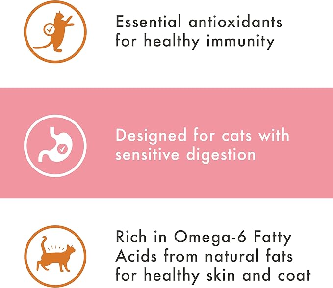 Nutro Wholesome Essentials Natural Dry Cat Food, Sensitive Chicken, Rice & Peas Recipe Kibble, 3 lb. Bag (Pack of 2)