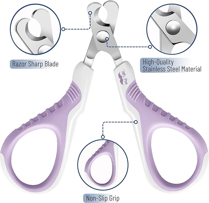 Mr. Pen- Cat Nail Clipper, Stainless Steel, Professional Sharp Cat Claw Trimmer for Small and Medium Cats, Pet Nail Clipper with Sturdy Non Slip Handle