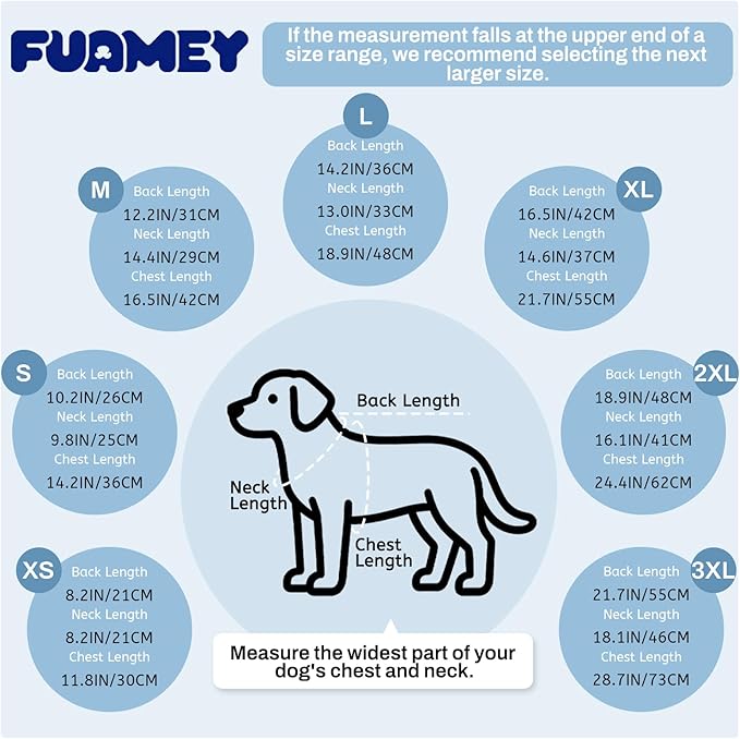 FUAMEY UV Protection Sleeveless Dog Shirt, Sun Protection Pet Summer T-Shirt with Zipper & Reflective Strips, Lightweight Quick-Dry Breathable for Medium Dog Breeds (Blue, L)