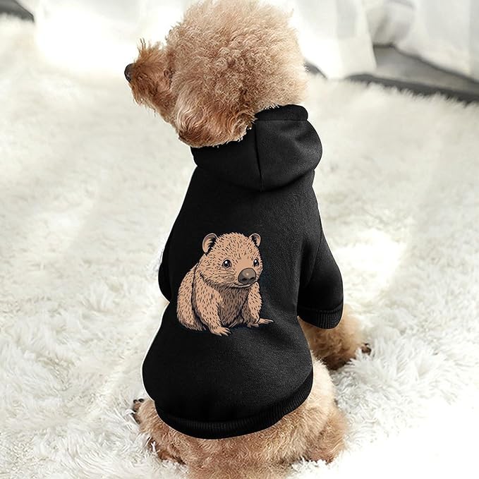 Wombat Pet Hoodie Dog Sweatshirts Puppy Hooded Clothes Cat Costume