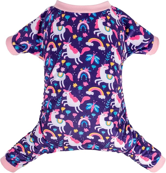 CuteBone Dog Halloween Pajamas Puppy Onesies Small Dogs Soft Pjs Coat Cat Apparel Comfy Pet Christmas Clothes Outfit Doggie Bodysuit P291M