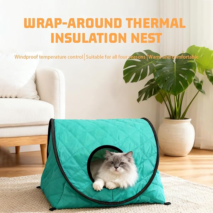 Pet Bed, cave-Like cat Bed, Stylish and Simple Small Dog and cat Bed, Foldable cat Tent, Waterproof and Anti-Static, Doesn't Easily Attract pet Hair, Suitable for Both Indoor and Outdoor use.