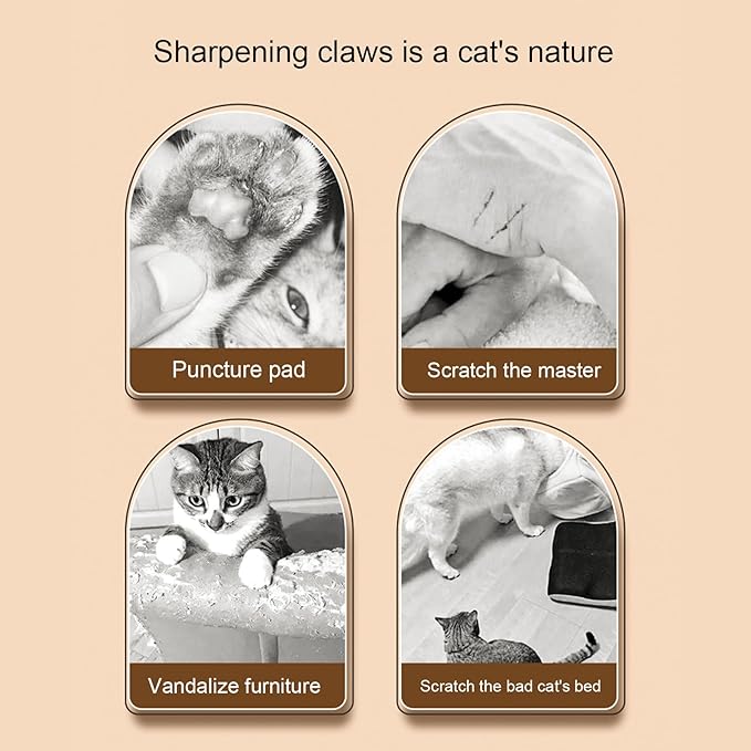 Naroote Cat Scratcher, Cat Couch Protector Cat Scratch Pad Scratch Corrugated Cardboard Cat Scratch Bed Lounge Cat Scratching Board for Indoor Cats Protecting Furniture Sofa
