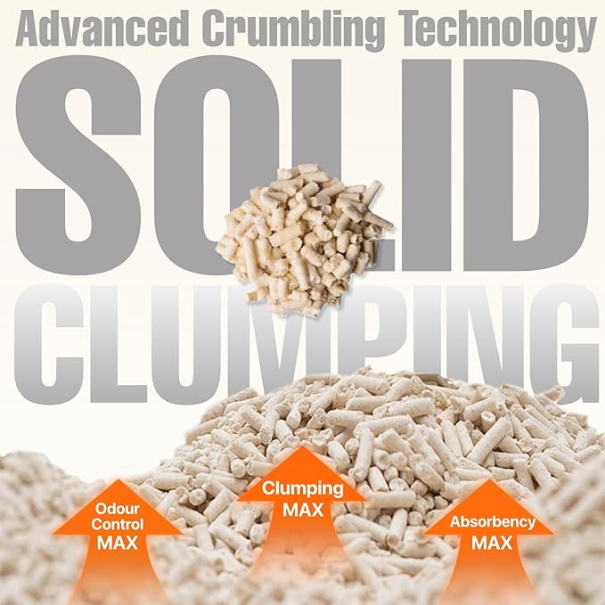 Michu Tofu Cat Litter Natural Clumping Tofu Cat Litter, Fast Clumping and Easily Scoop-able 5.5lb/88oz 5 Scents - Original + Ocean Fresh, 2 Pack