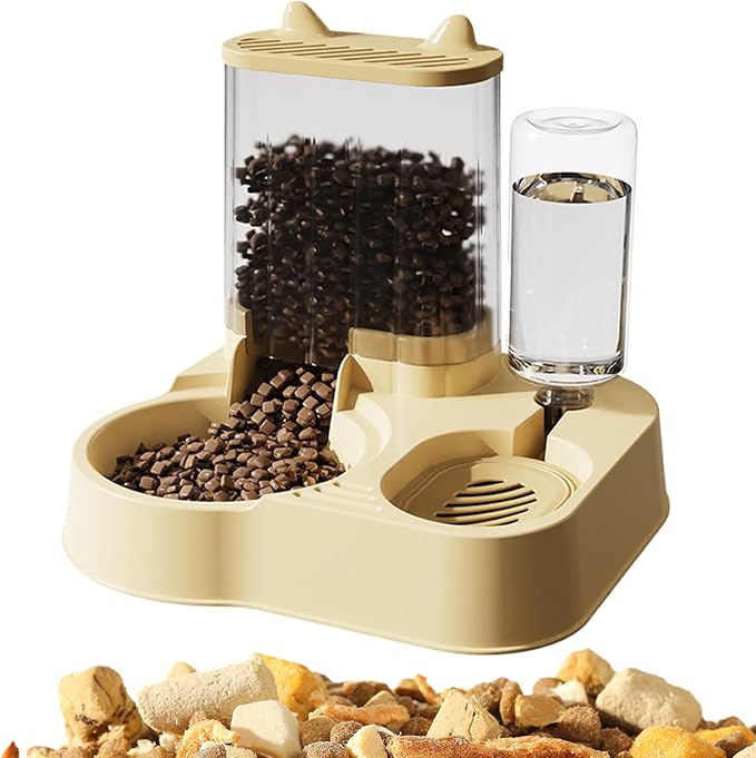 Automatic Dog Feeder – Large Capacity Pet Food Bowl, Programmable Cat Treat Dispenser | Durable Longtail Feeder Accessory for Dogs Cats Home Office Pet Care