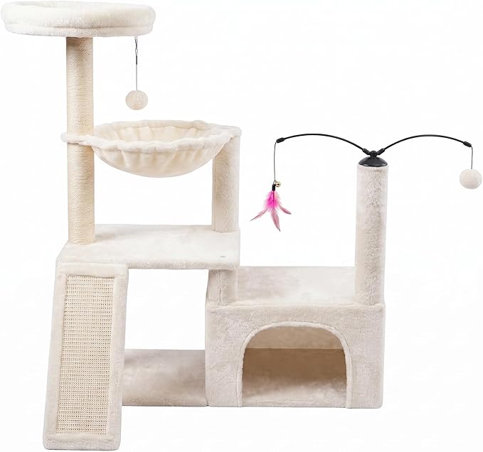 YUNIQUE Cat Tree with Cat Tree (288 Beige)