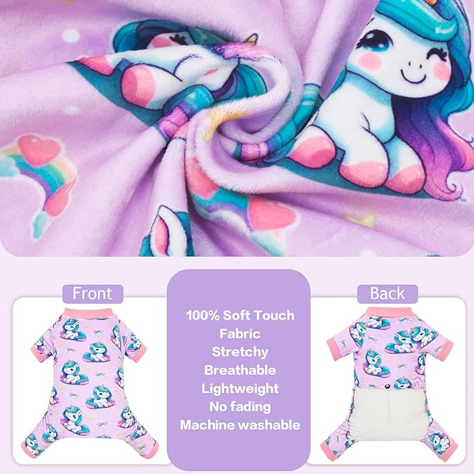 CuteBone Fleece Dog Pajamas Clothes Puppy Jammies Pet Apparel Cat Onesie for Chihuahua Yorkie Frenchies P332M