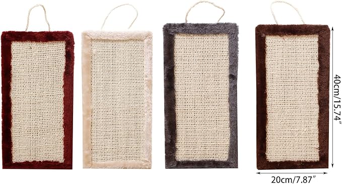 Cats Scratcher Scratching Board Scratch Board Toy Kitten Particle Board Sisal Scratcher Bed Toy Furniture Protectors
