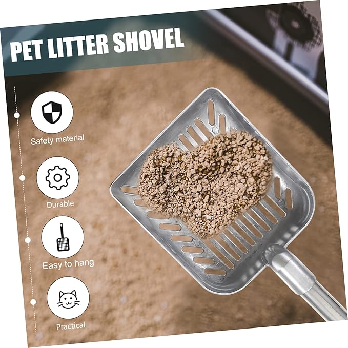 YARNOW Detachable Handle Cat Litter Scoop Tool for Cleaning Ergonomic Design Keeps Hands Compact and Space-Saving Cat Waste