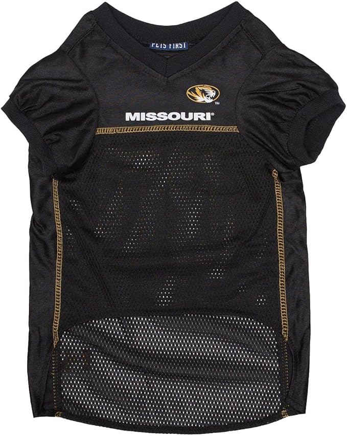 Pets First NCAA College Missouri Tigers Mesh Jersey for DOGS & CATS, Medium. Licensed Dog Jersey with your Favorite Football/Basketball College Team