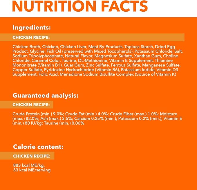 IAMS Perfect Portions Grain Free Wet Cat Food, Healthy Adult Cat Food Wet, Chicken Recipe Cuts in Gravy, (24) 2.6 oz. Twin-Pack Trays
