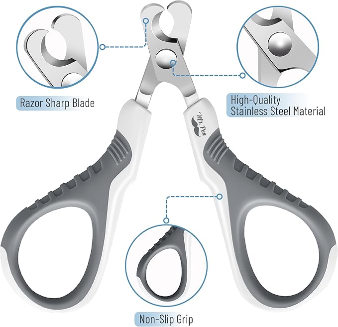 Mr. Pen- Cat Nail Clipper, Stainless Steel, Professional Sharp Cat Claw Trimmer for Small and Medium Cats, Pet Nail Clipper with Sturdy Non Slip Handle
