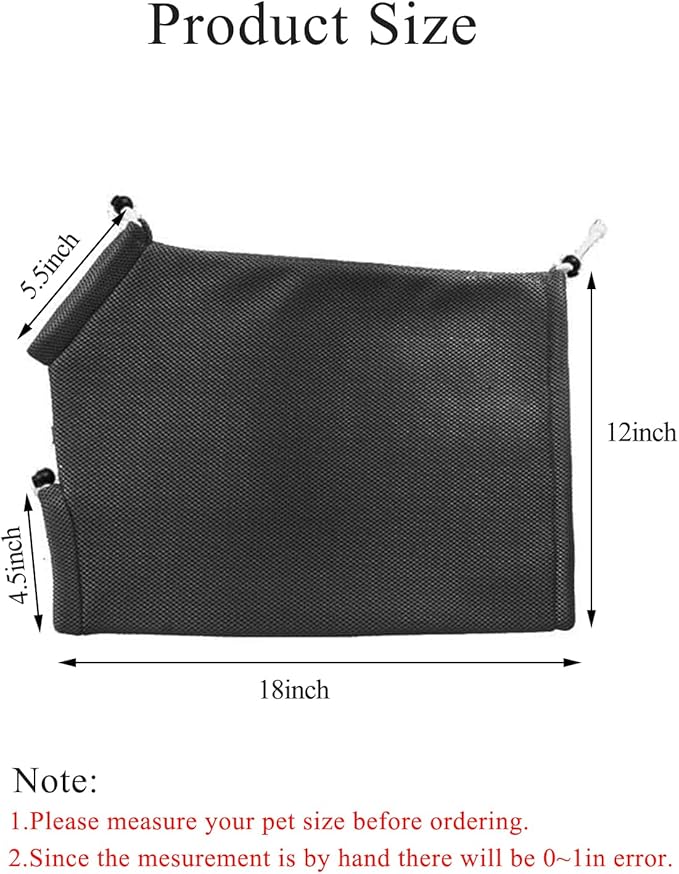 ASOCEA Cat Bathing Bag Adjustable Cat Grooming Mesh Bag Breathable Restraint Shower Bag Anti-Bite and Anti-Scratch for Bathing Nail Trimming Injecting Ears Clean Medicine Taking