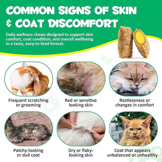 Specifically Formulated for Cats, Chewable Tablets for Cats & Kittens, Daily Support for Flea & Tick Defense, Immune Health & Gut Care, All Breeds & Ages, 30 Chewable Supplements